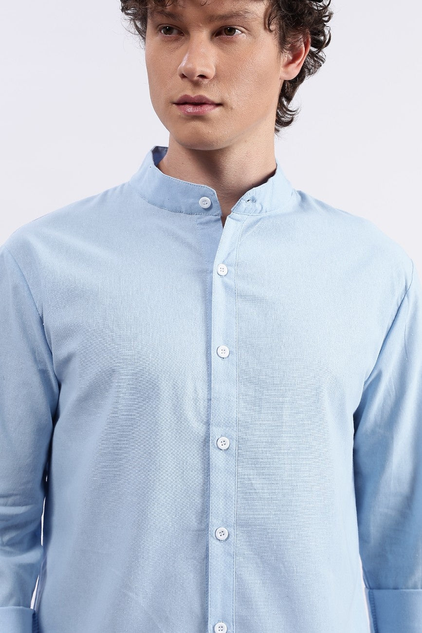 Sky blue Linen Classic Shirt