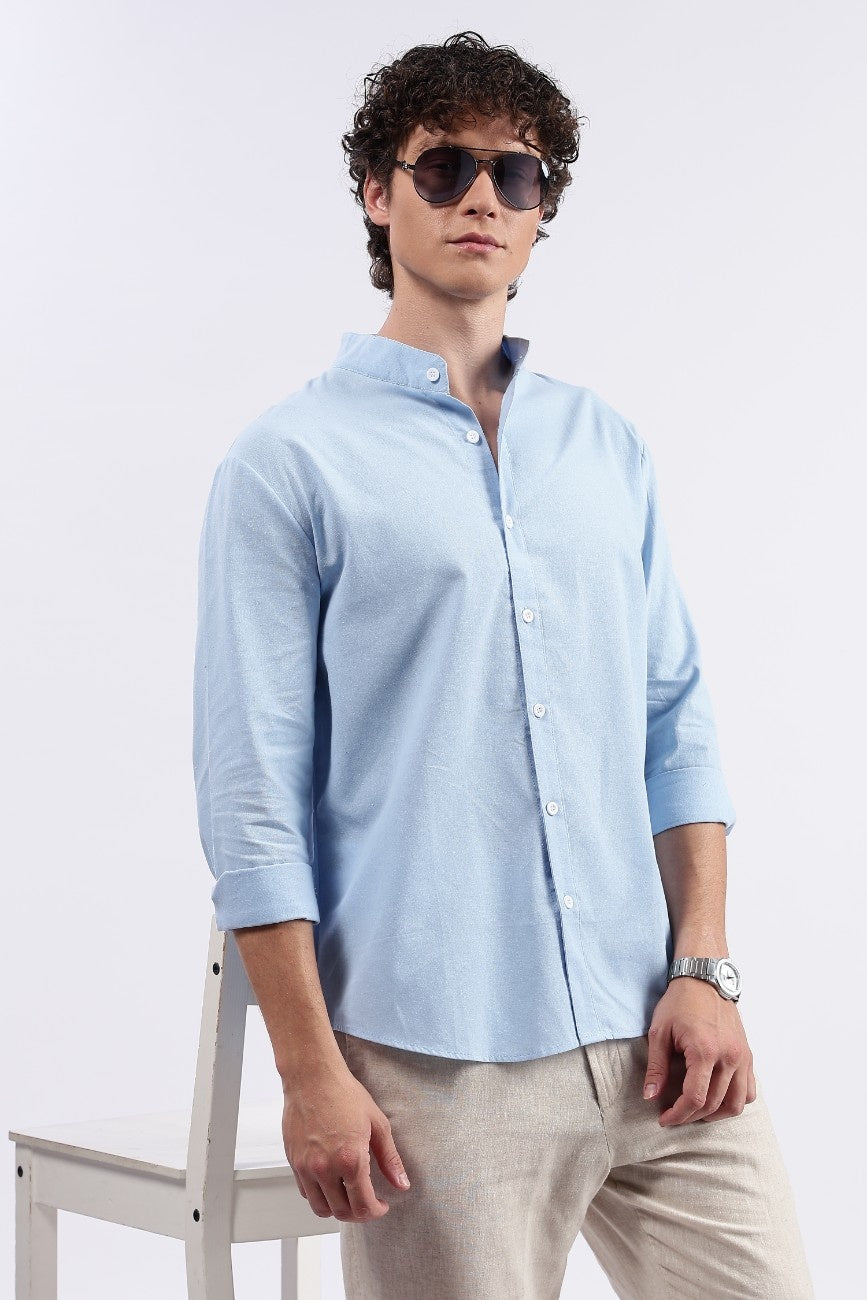 Sky blue Linen Classic Shirt
