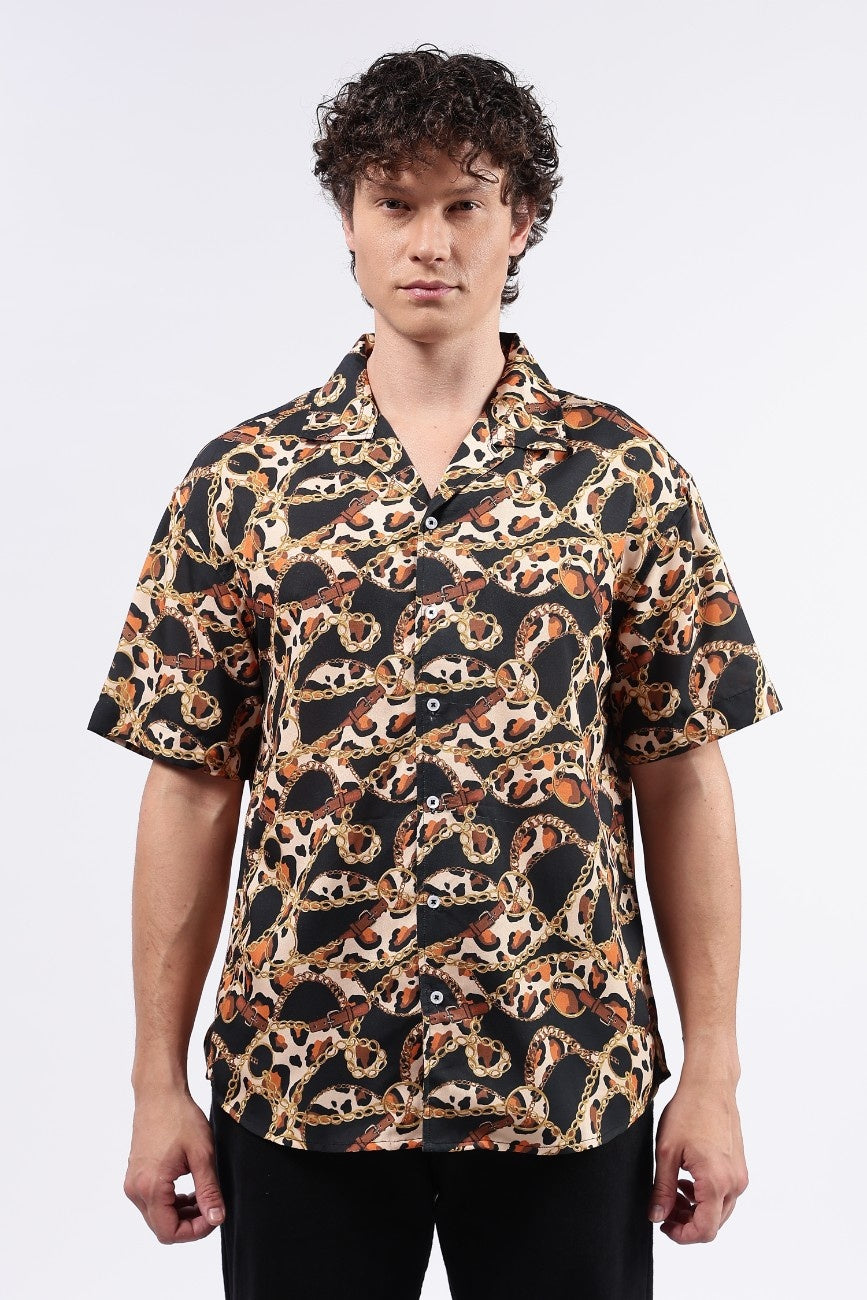 Cheetah Cuban Shirt