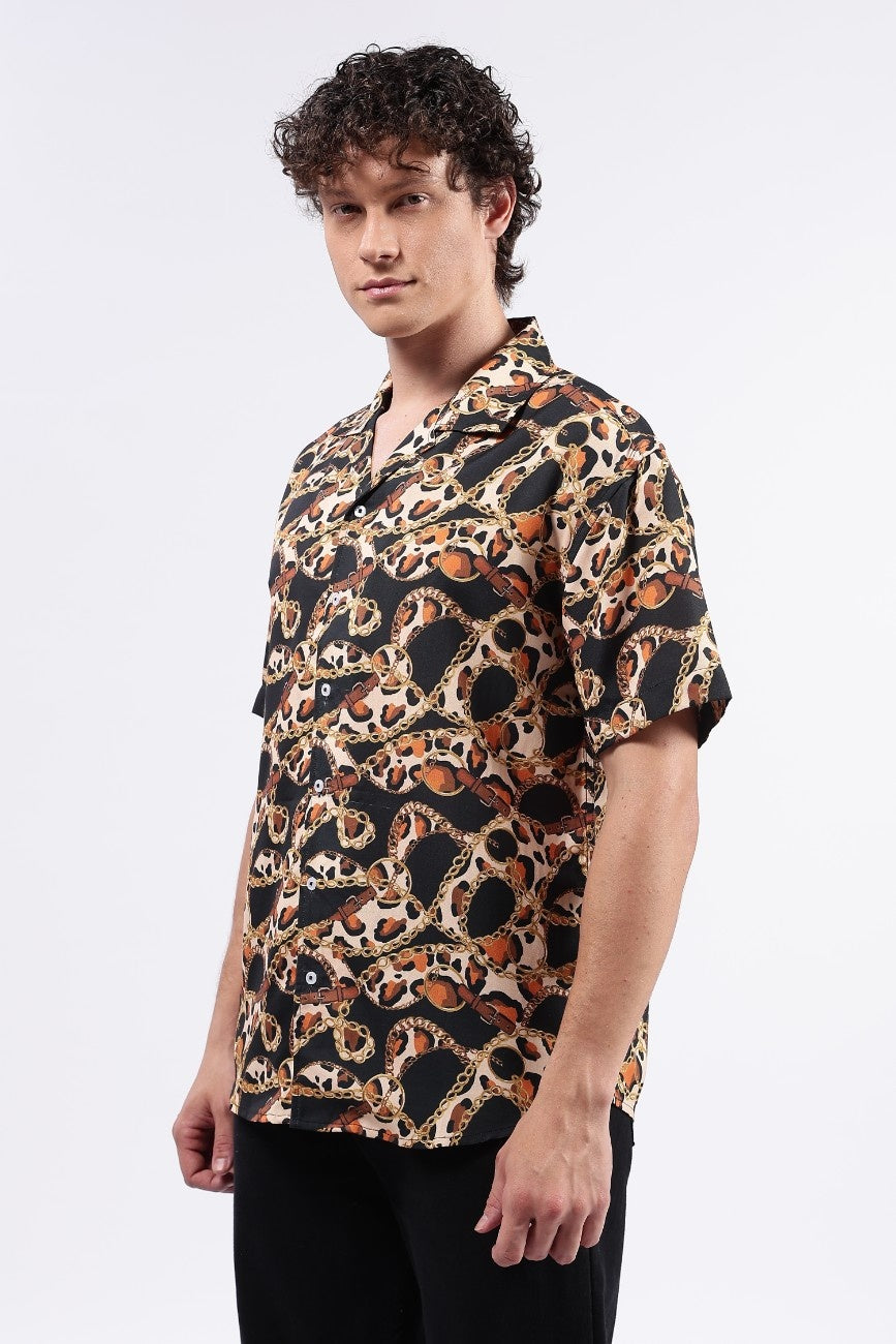 Cheetah Cuban Shirt