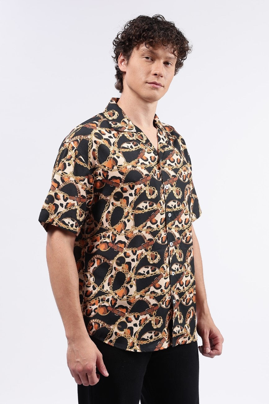 Cheetah Cuban Shirt