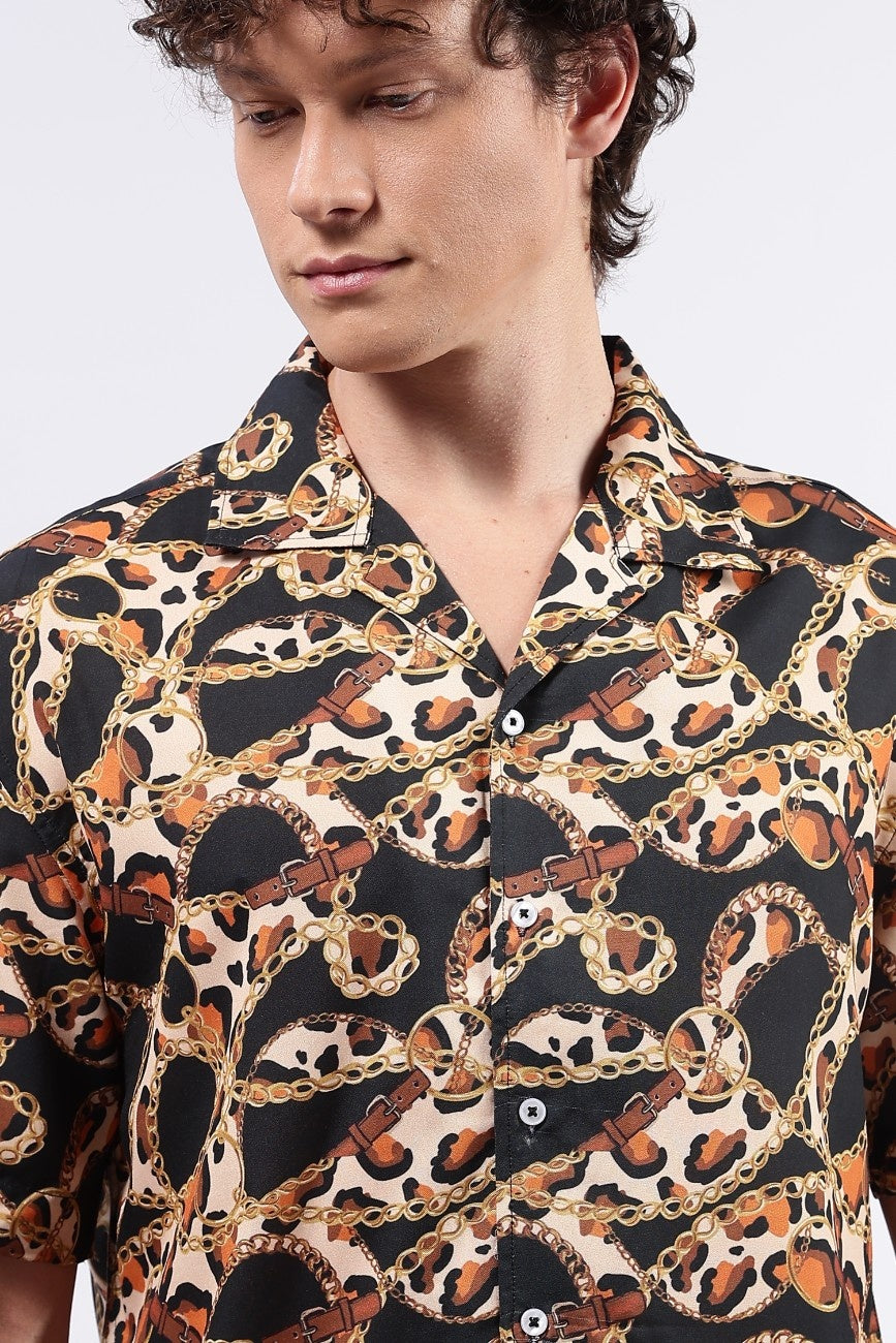 Cheetah Cuban Shirt