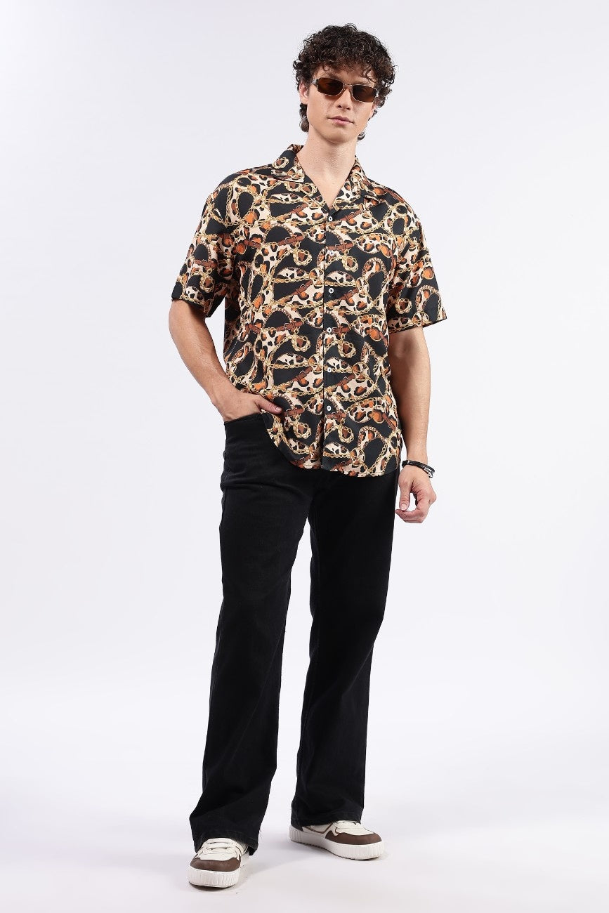 Cheetah Cuban Shirt