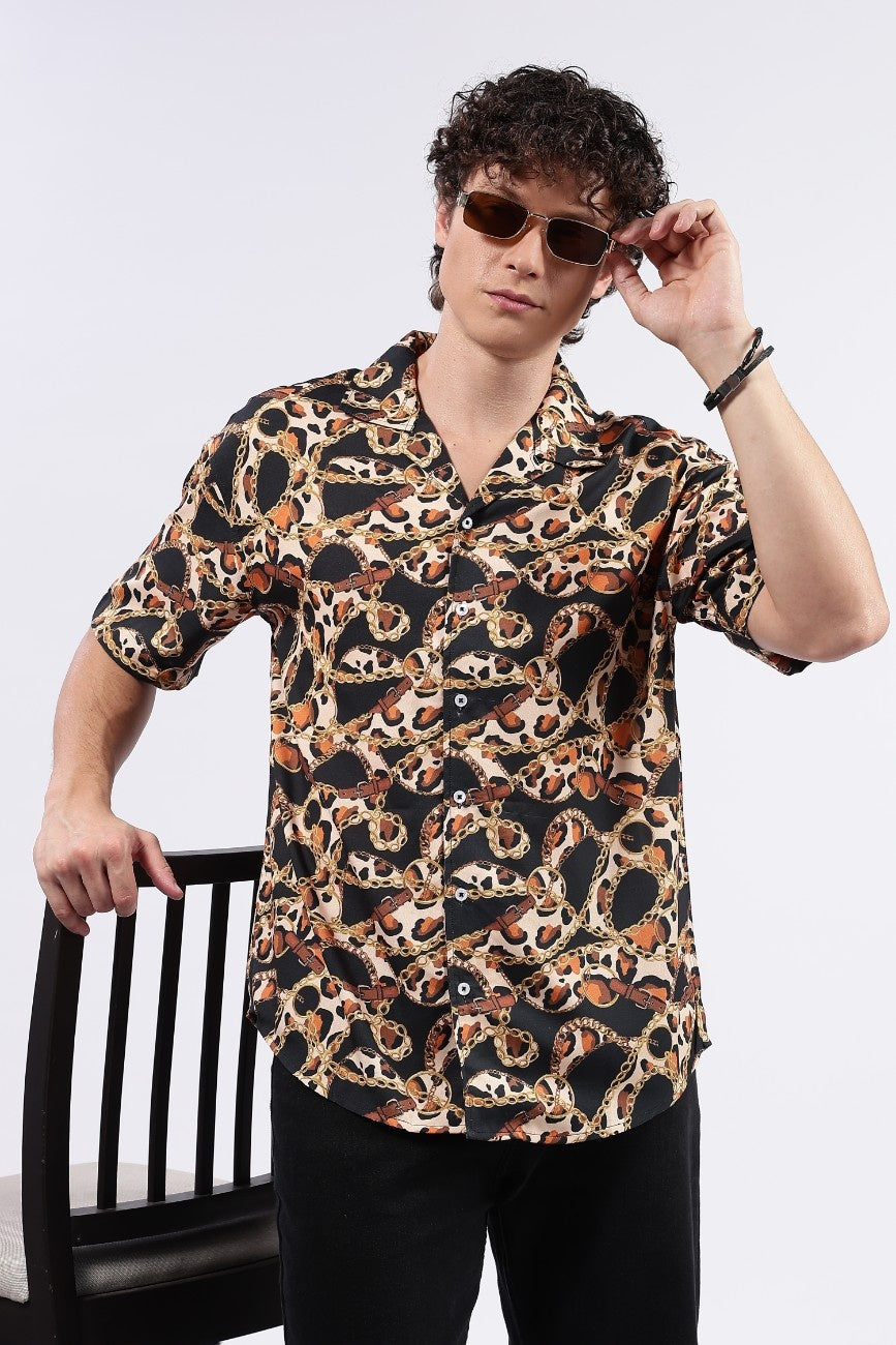Cheetah Cuban Shirt